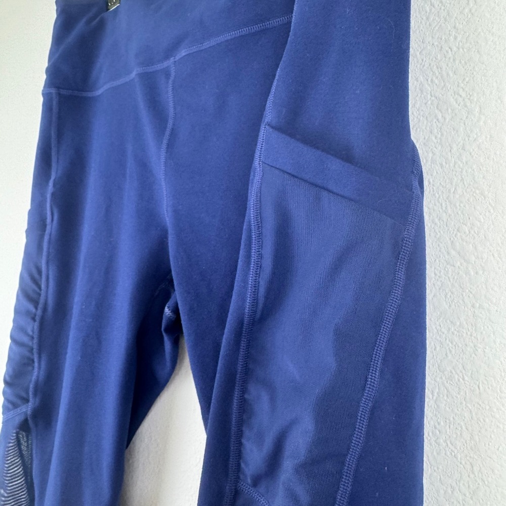 Fabletics Powerhold Leggings Womens XL Blue Excellent Mesh Pocket Athleisure - Picture 6 of 8